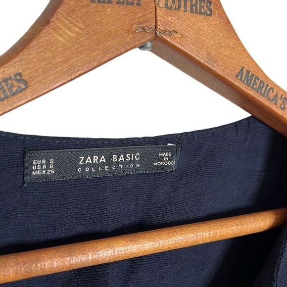 Zara Basic Collection Belted Midi Dress - Picture 4 of 6